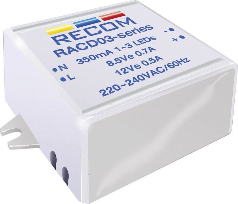 RACD03-700 LED-Konstantstromquelle 3 w 700 mA 4.5 v/dc Betriebsspannung max.: 264 v - Recom Lighting