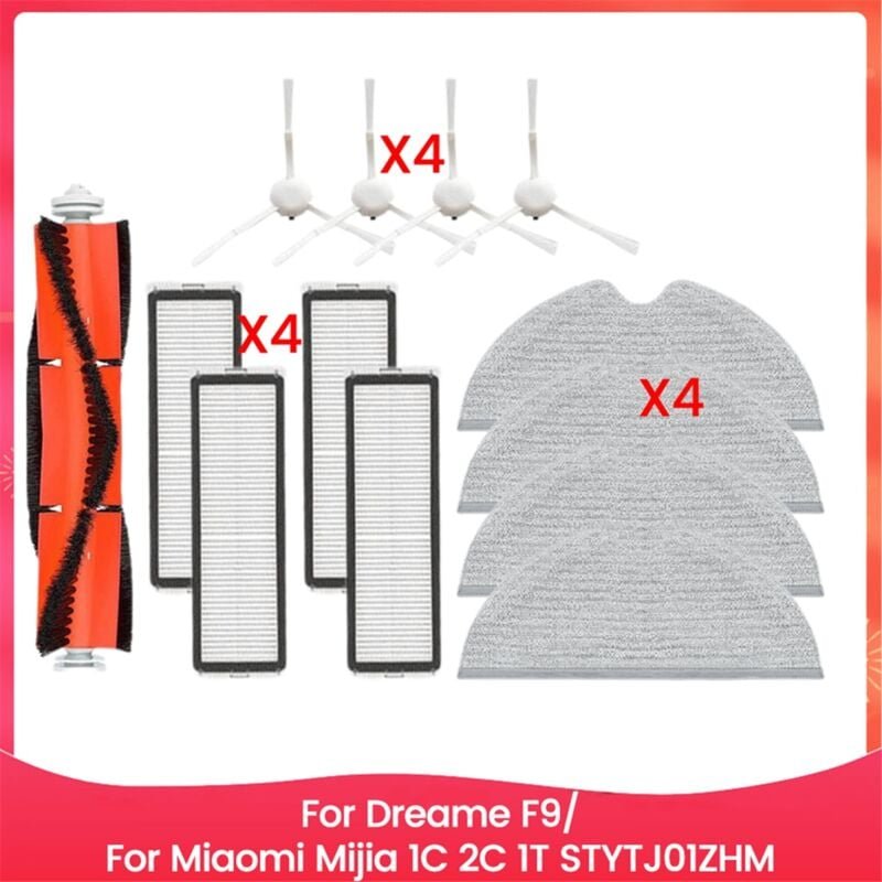 Für F9/ 1C 2C 1T STYTJ01ZHM Wichtigsten Seite Pinsel Mopp Tuch Hepa-Filter Effiziente Reinigung Ersatzteile