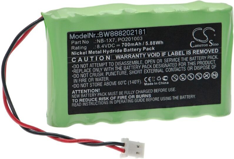 Vhbw - Akku Ersatz für Acutrac NB-1X7, PO201003 für Messgerät (700mAh, 8,4V, NiMH)