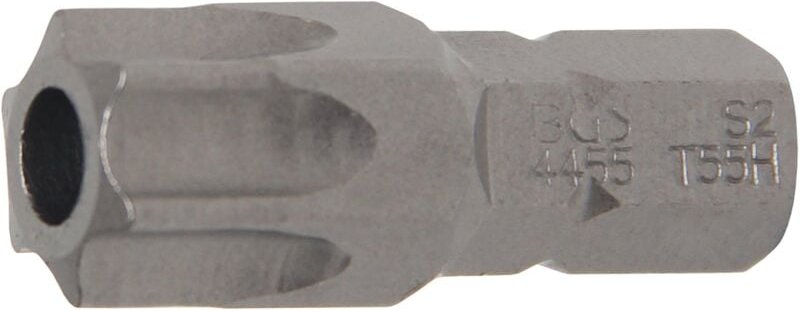 Bgs Technic - Bit Länge 30 mm Antrieb Außensechskant 8 mm (5/16') T-Profil (für Torx) mit Bohrung T55