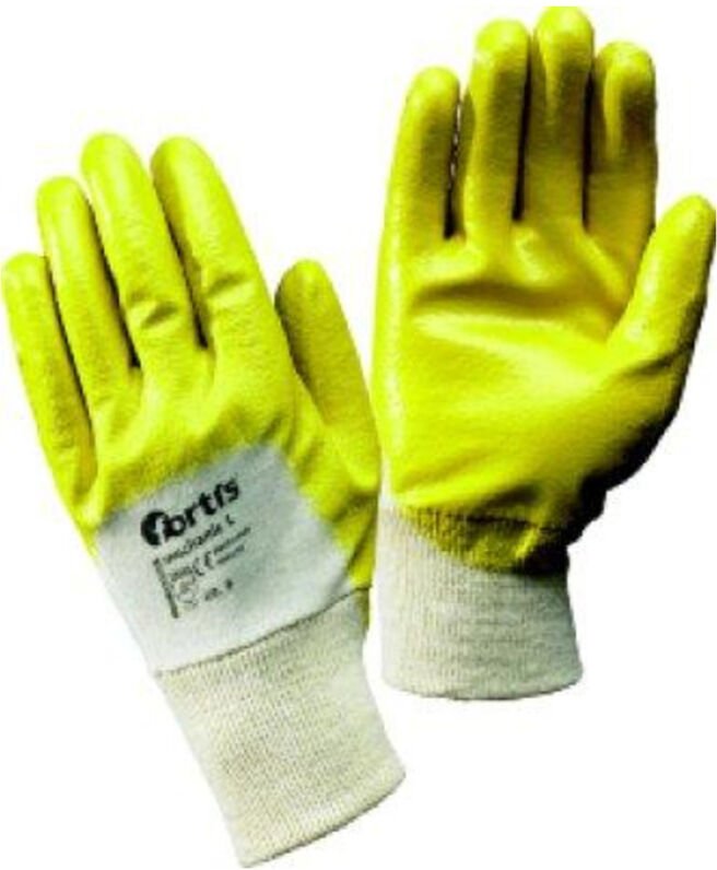 Handschuh MechanicL, Nitril,gelb, Gr.7 Fortis