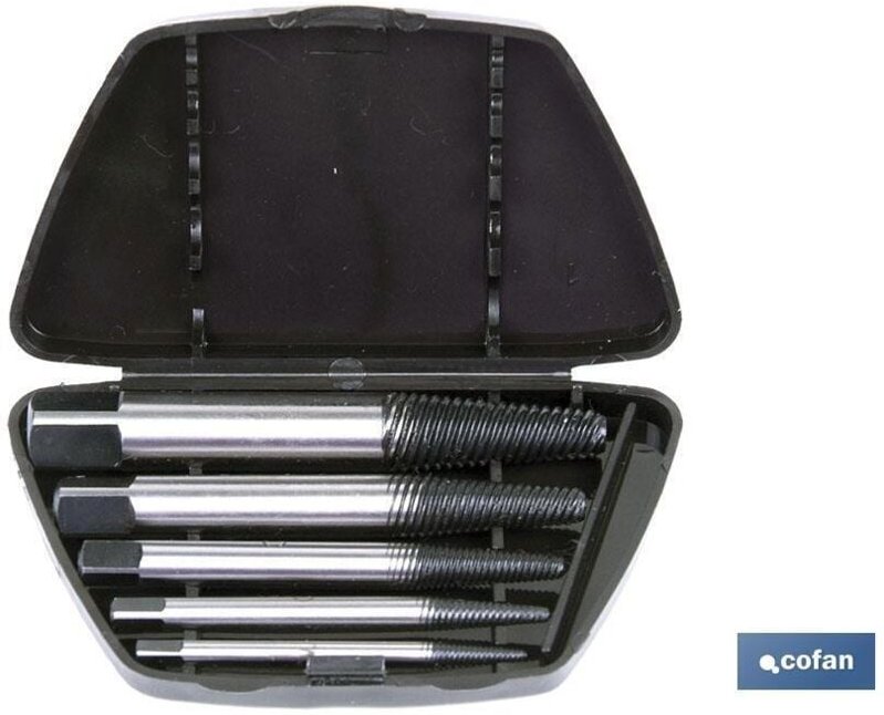 Satz mit 6 linken Außengewinden (Schraubenausdreher)