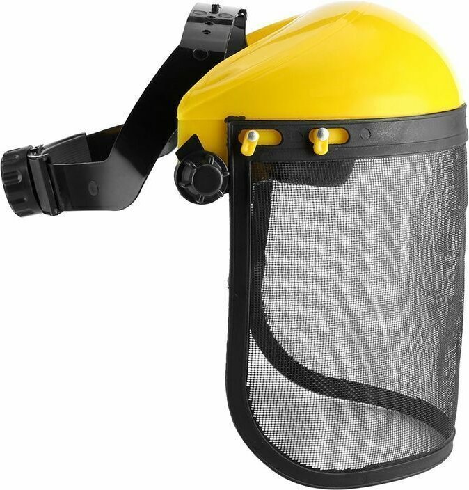 Professioneller Schutzhelm mit Netzvisier, verstellbarer Stahlhelm für Forstarbeiten, leichte Vollgesichtsmaske, Geräusc...