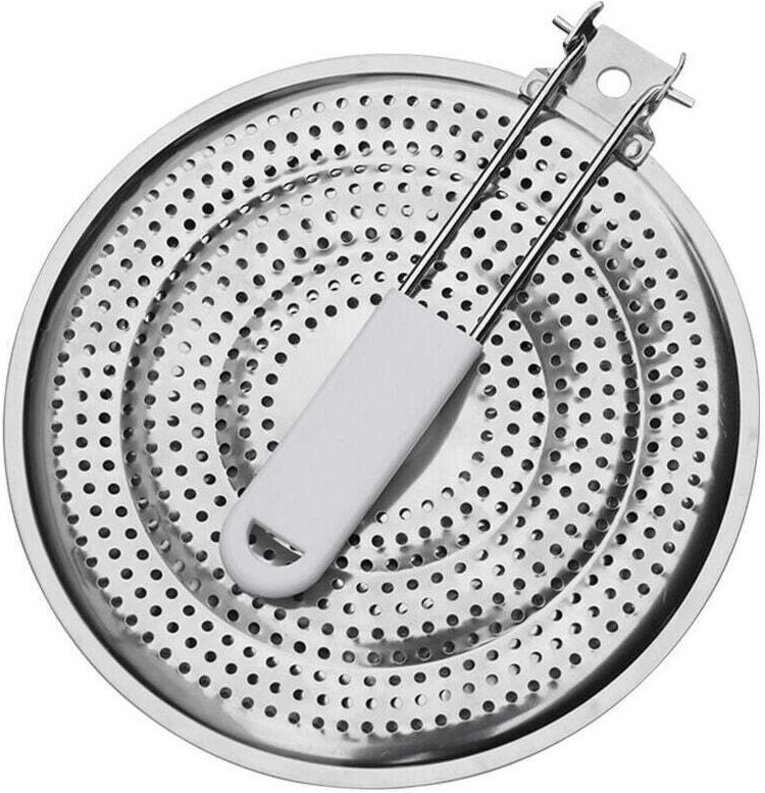 1 Wärmeverteiler, Edelstahl, 21 cm, Gaskochfeld, gleichmäßige Wärmeverteilung, für den privaten Gebrauch