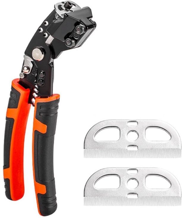 Multifunktionale Abisolierzange Industrielle Elektrikerzange für Kabelschneider Terminal Crimpen A