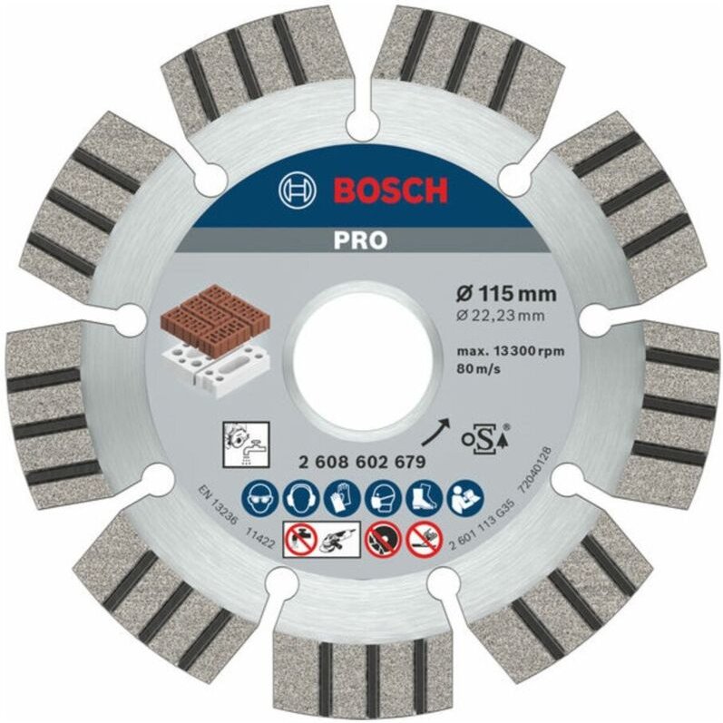 Diamanttrennscheibe Best for Abrasive, 115 x 22,23 x 2,2 x 12 mm - Bosch