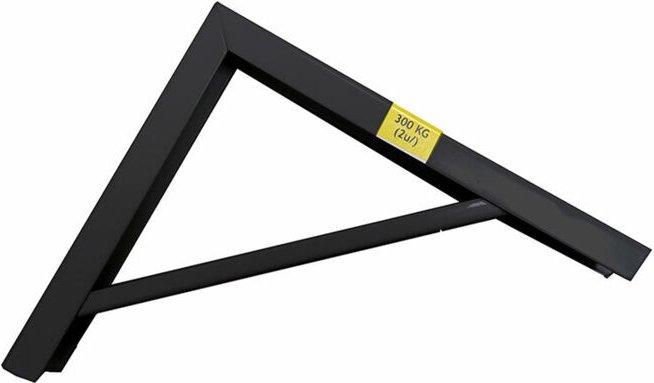 Stabiler schwarzer Stahlbügel 18x20cm