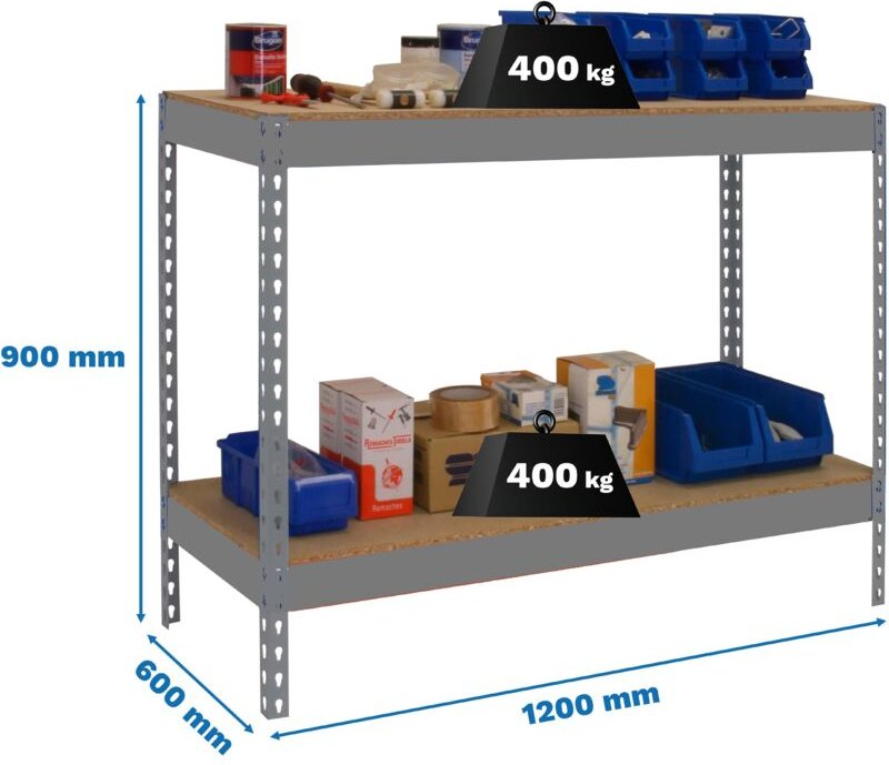 Simonrack Metall-Arbeitstisch 877 x 121 cm