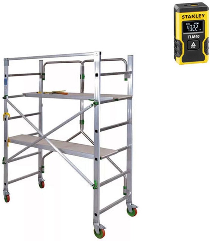 Gerüst für den Hausgebrauch- Max. Arbeitshöhe 2.87m + Laser - PIEGO-LASER