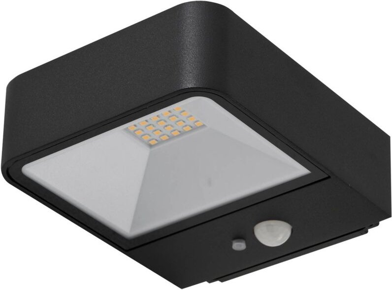 Lucande - Solarleuchte außen 'Dava' aus Aluminium mit Bewegungsmelder von