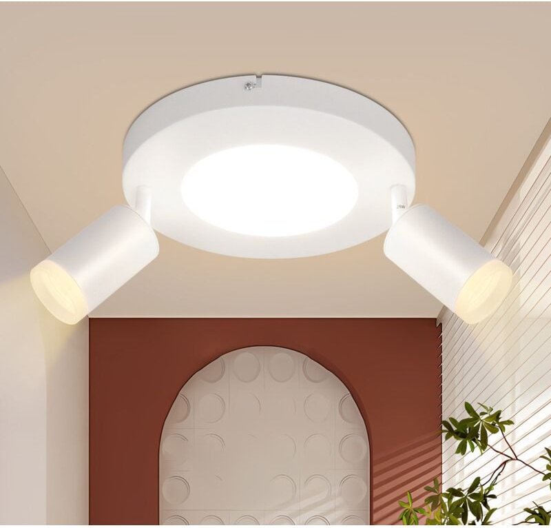 Deckenleuchte Led Deckenstrahler GU10 2 Flammig - Deckenlampe Weiß 3000k Warmweiß 20W Schlafzimmerlampe Schwenkbar 350° ...