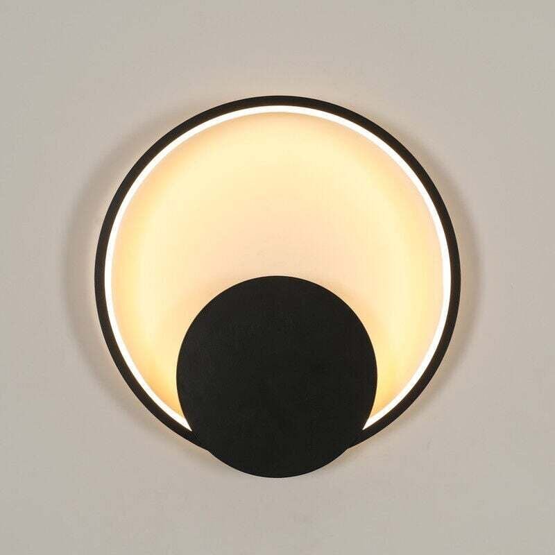 Comely - Wandleuchte Innen, 18W Moderne Wandleuchte, Runde Wandlampe 3000K Warmweißes Licht für Schlafzimmer Wohnzimmer ...