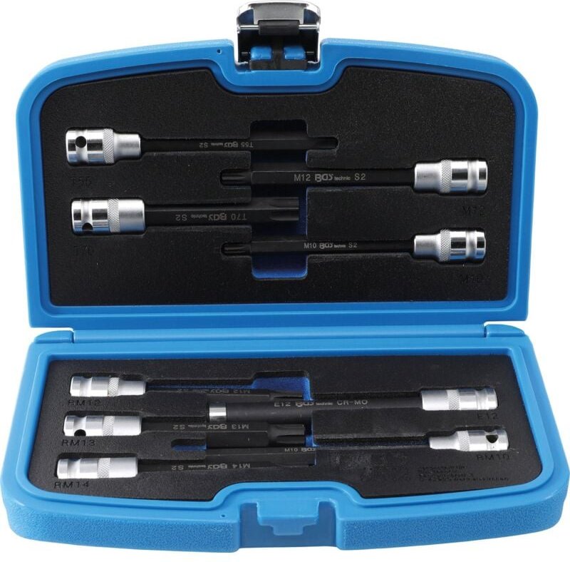 Bgs Technic - Bit-Einsatz-Satz für Zylinderkopfschrauben Antrieb Innenvierkant 12,5 mm (1/2') 9-tlg.