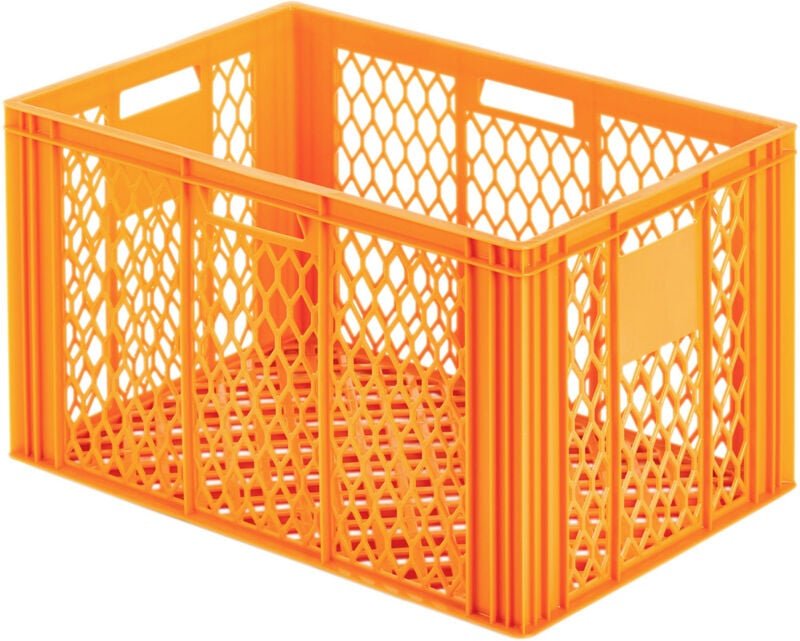 Alutec 75092 Kunststoffbox lebensmittelgeeignet (B x H x T) 600 x 350 x 400 mm Orange 1 St.