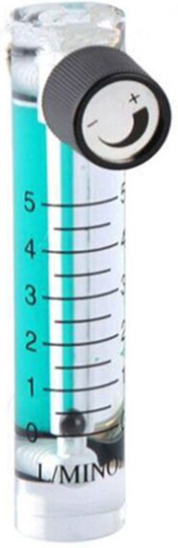 Tlily - 0,1–5 l/min 1 l Sauerstoff-Durchflussmesser mit Regelventil für Sauerstoffluft