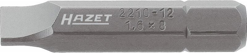 HAZET Bit 2210-9 Sechskant massiv (5/16 Zoll) Schlitz Profil 1 5.5