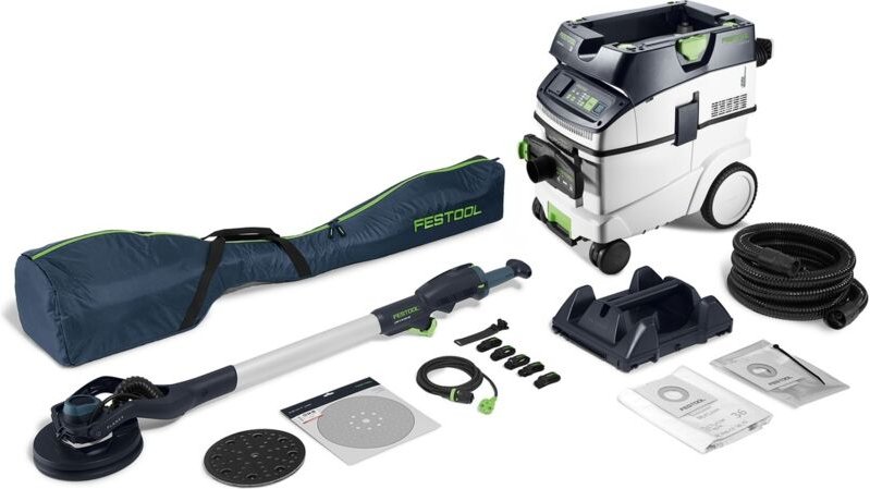 Langhalsschleifer- und Sauger-Set planex lhs 2-M 225 eq/ctm 36-Set, incl. Absaugmobil ctm 36 ei ac-planex - Festool