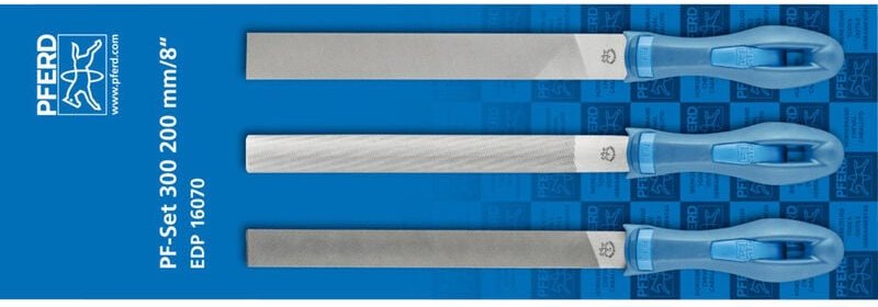 Tools 11202300 Feilenset, inkl. Feilenheft, in schützendem Umkarton Länge 200 mm 1 St. - Pferd