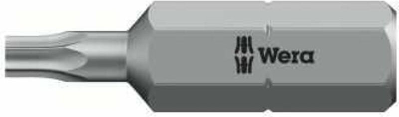 1 Stk. Bit zähhart 1/4' din 3126 C6,3 T8x25mm mit Bohrung Wera