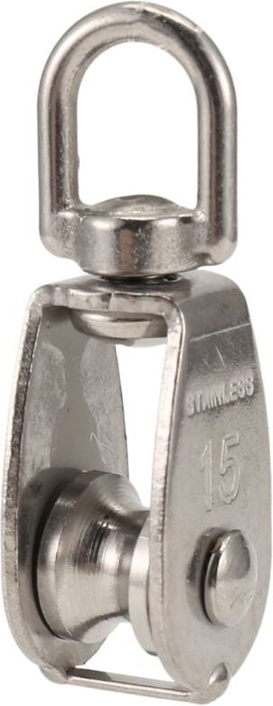 Riemenscheibe 304 Edelstahl, Einzelner Flaschenzug M15, Kleines Hochleistungs-Drehlager-Riemenscheibensystem für Rigging...