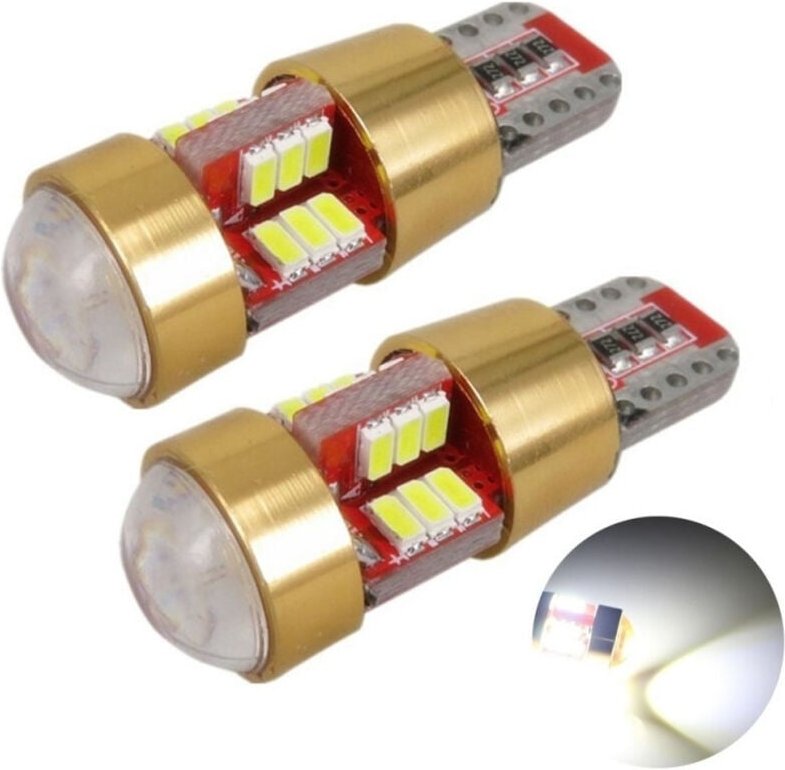 Trade Shop Traesio - Trade Shop - paar glühbirnen 12V 3W led canbus T10 W5W glühbirnen kaltes glühbirne -