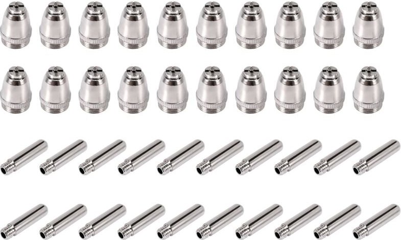 40Pcs AG60 Plasma Schneiden Taschenlampe Verbrauchs SG55 Cutter Kit 60A -60 Spitze Elektrode Düse