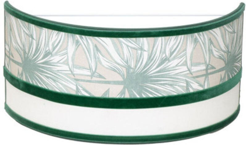 Wandleuchte caledonia 1xe27 weiß/grün 15,5x33x13cm