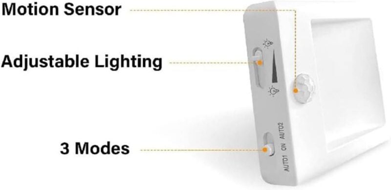 Nachtlicht mit Steckdose - Kindernachtlicht mit Bewegungsmelder - Einstellbare Helligkeit - Ymyny