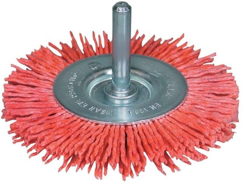 Promat - Rundbürste d. 100 mm Nylon Körnung 80 10 mm 4500 min-¹