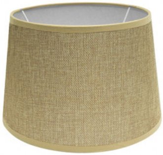 Fabrilamp - fab 157412015 Irene Lampenschirm E27 Beige 20dx15dx12h Offen Konisch