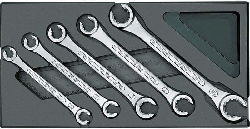 1731157 1500 ES-400 Doppel-Ringschlüssel-Satz 5teilig Schlüsselweite (Metrisch) 8 - 19 mm - Gedore