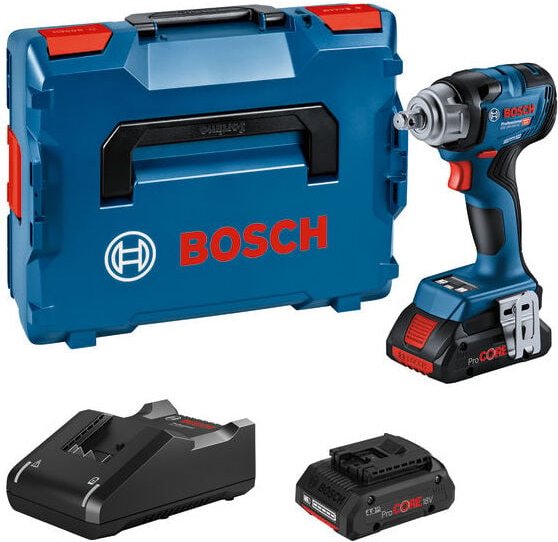 Bosch Akku-Drehschlagschrauber GDS 18V-330 HC, 2x 4,0 Ah ProCore+Lader in L-BOXX
