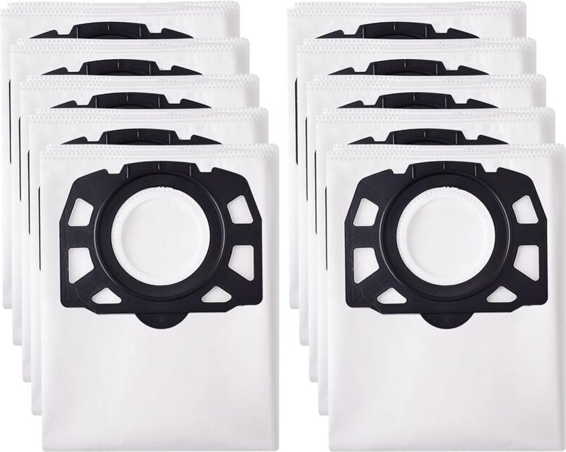 10 Stück Beutel für Kärcher Staubsauger wd4 wd5 wd6 mv4 mv5 mv6 Waschbarer Staubsaugerbeutel