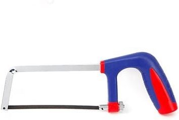 Thumbnail - Workpro - Bogensäge 'Junior' mit 15cm Sägeverlängerung mit ergonomischem Griff aus Stahl und blauem und rotem Gummi