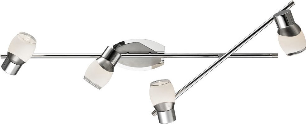 Esto - 16,8 Watt smd led Decken Strahler 4-flammig Beleuchtung Glas klar 761015-4