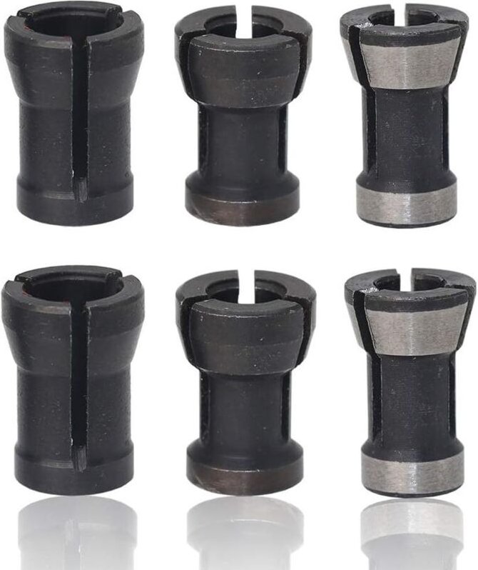 6-teiliger HSS-Spannfutterkopf, Fräsmaschinenfutter, Spannzangenfutter-Adapterkopf, Spannzangenfutter-Set, Gravierkopf f...