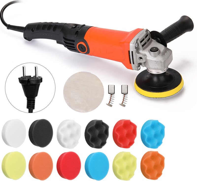 Decdeal - Elektroauto-Poliermaschine, einstellbare Geschwindigkeit, 1200 w, 220 Volt, Auto-Poliermaschine, Wachsmaschine
