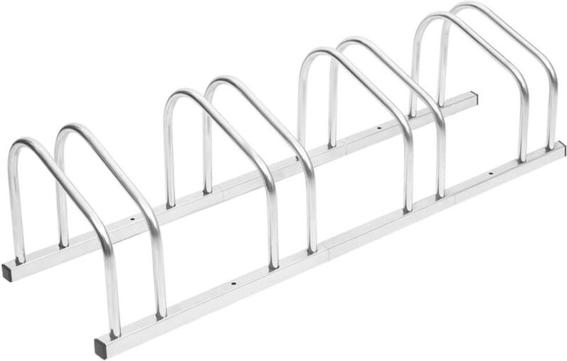 Fahrradständer für 4 Fahrräder Verzinkter Stahl Vidaxl