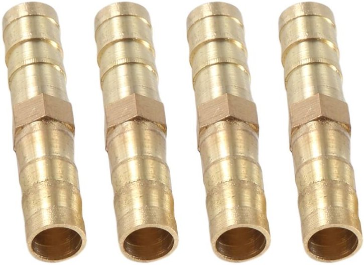 5Pcs 8Mm Innerer Durchmesser-Luft-Gas-Gerader -Rohr-Widerhaken-Koppler