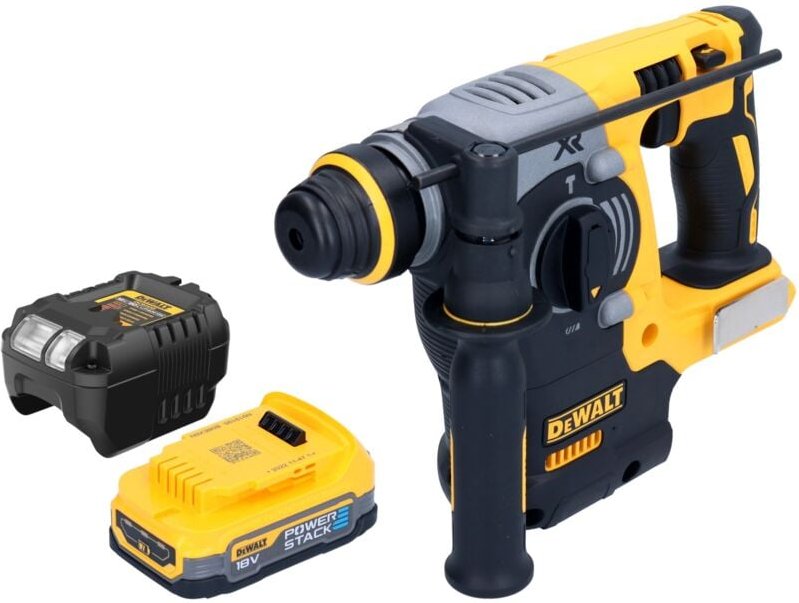 DeWalt DCH 273 E1 Akku Kombihammer 18 V 2,1 J SDS Plus Brushless + 1x Powerstack Akku 1,7 Ah + Ladegerät