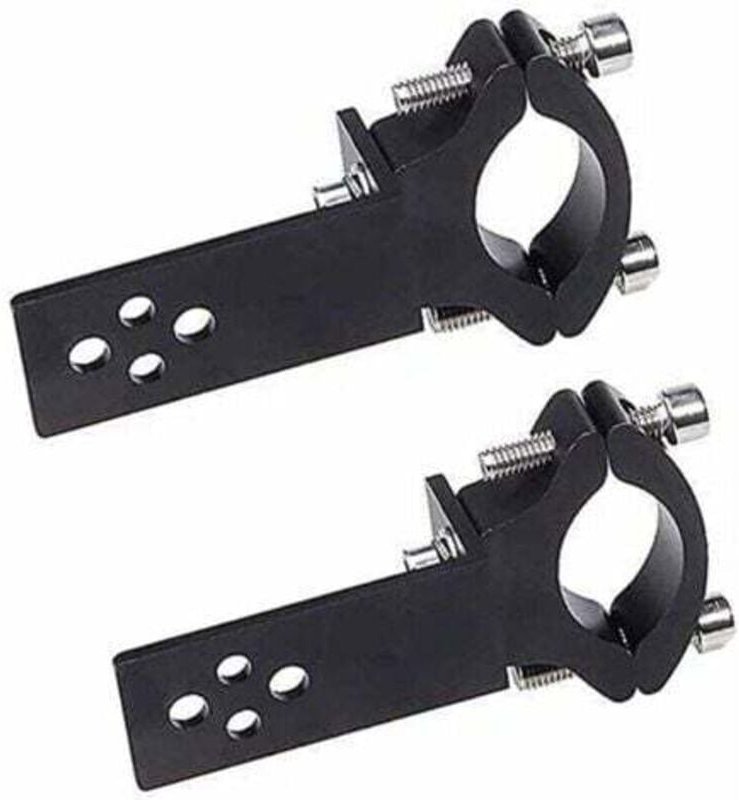 Lablanc - 2 Stück Motorrad-Gabelrohr-Schlauchschelle, horizontale/vertikale Installation, LED-Lichtleistenmontage, 22 mm...