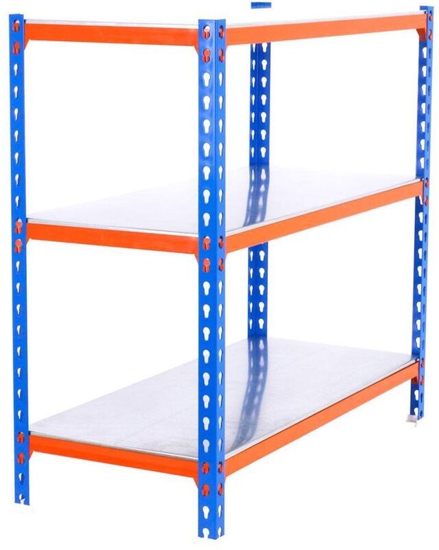 Simonrack Moderne Metallregal Blau Orange Robust