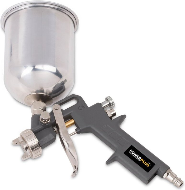 Pneumatische Farbspritzpistole mit hohem Behälter