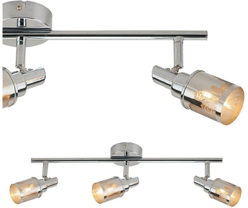 Italux Kastor Moderne 3-flammige Deckenstrahlerleiste, G9