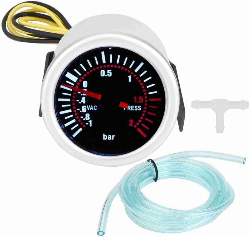 Ej.life - Ladedruckanzeige, Turbo Ladedruckanzeige,2' Auto Universal 12V Led Digital Turbo Boost Gauge Psi Manometer