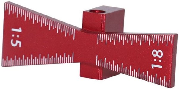 Markierungsschablone für Schwalbenschwanzverbindungen aus Aluminiumlegierung, 1:5 1:8, Scharnierlehre aus Holz mit Führu...