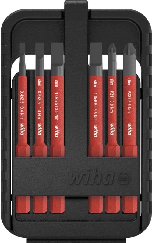 Bit Set slimBit electric Schlitz, Pozidriv 6-tlg. (43157) - Wiha