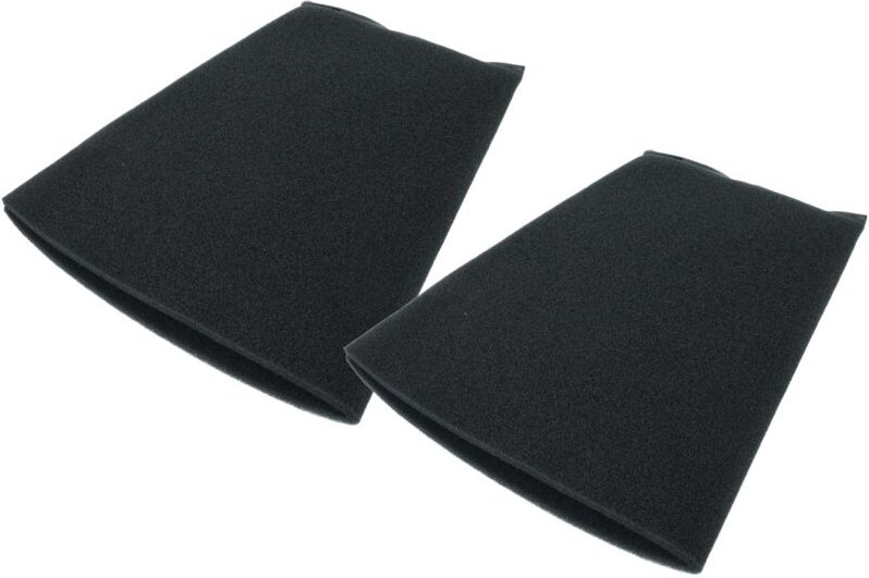 vhbw 2x Staubsaugerfilter kompatibel mit Thomas Compact 20 S, 20 Staubsauger - Schaumstofffilter Schwarz