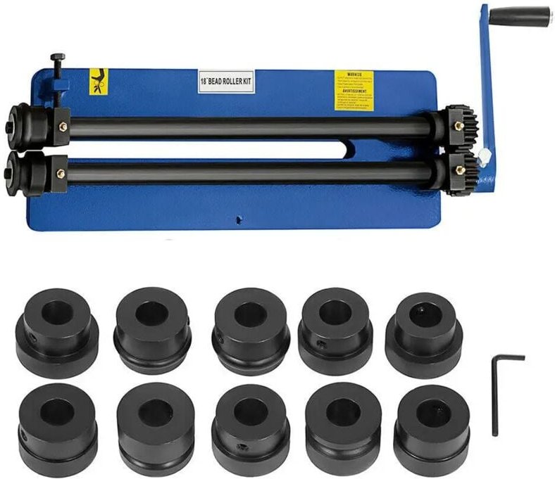 Rundbiegemaschine Sickenmaschine 460mm Manuell Bördelmaschine mit 6 Würfelsätze