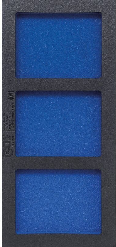 Bgs Technic - Werkstattwageneinlage 1/3, leer: 3 Ablagefächer 408 x 189 x 32 mm